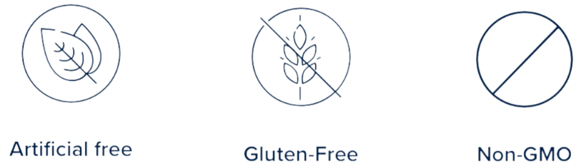 Artifical Free, Gluten-Free, Non GMO
